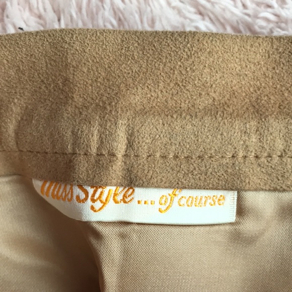 miss Style…of course faux suede jacket and skirt size 6/8 - Picture 11 of 12